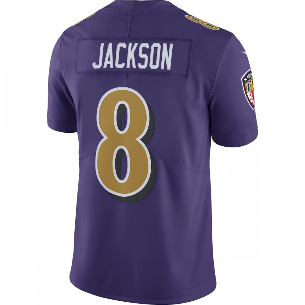 Lamar Jackson Baltimore Ravens Nike Color Rush Vapor Limited Jersey - Purple-Profan Arena